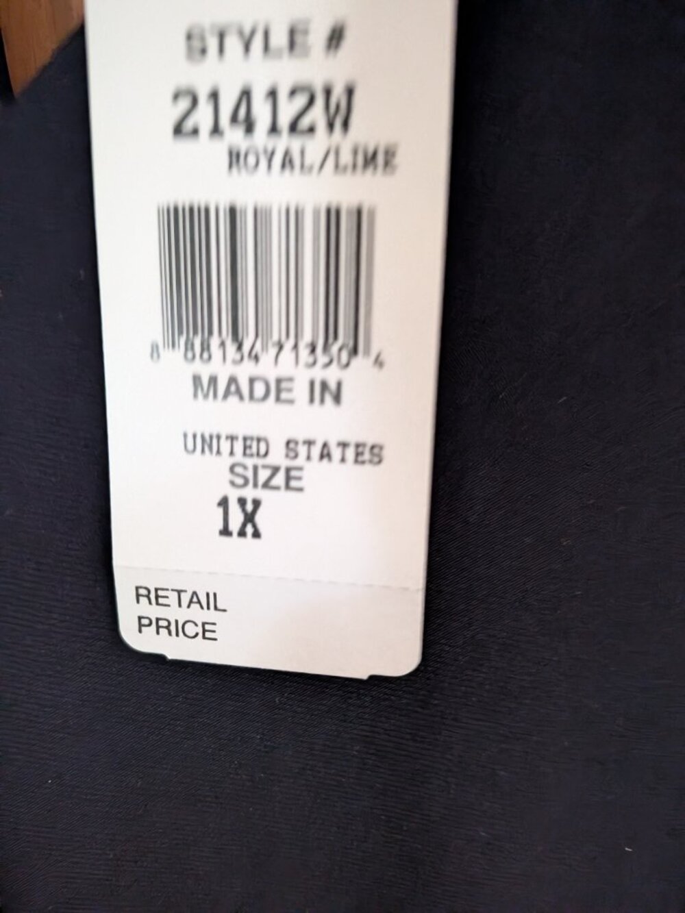 Sleeveless Midi Dress 1X Navy with Lime & White Plus Size Summer Multi Occasions - Picture 2 of 10
